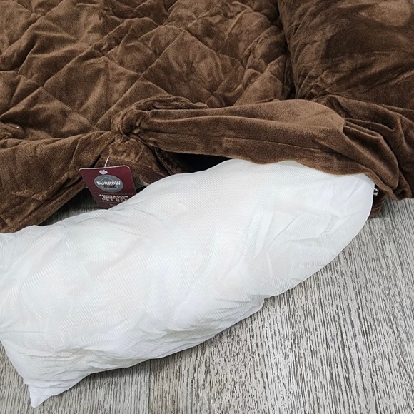 Chocolate Brown Burrow Bud couch & chair protector pet bed - Picture 4 of 7